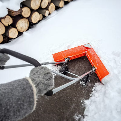 Snøplov på Hjul 77 cm Sort