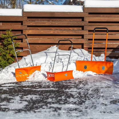 Snøplov på Hjul 77 cm Sort