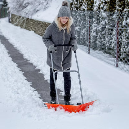 Snøplov på Hjul 77 cm Sort