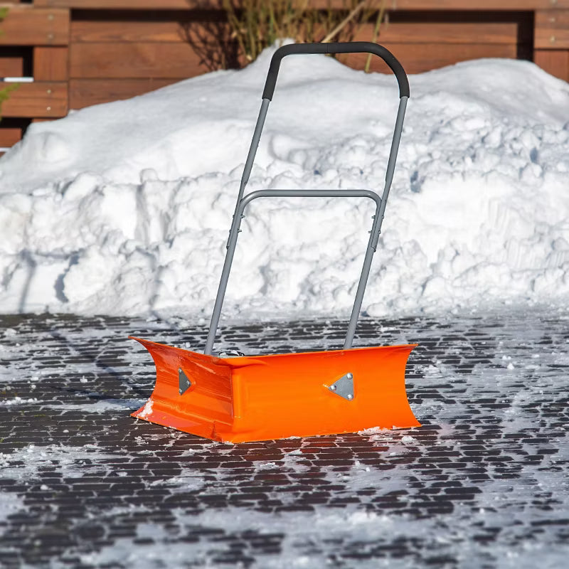 Snøplov på Hjul 77 cm Sort