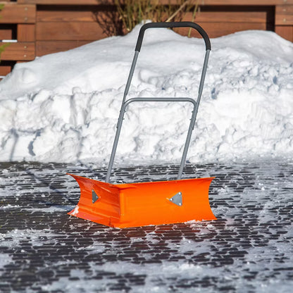 Snøplov på Hjul 77 cm Sort