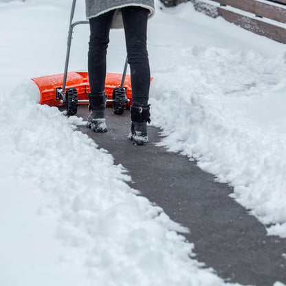 Snøplov på Hjul 77 cm Sort