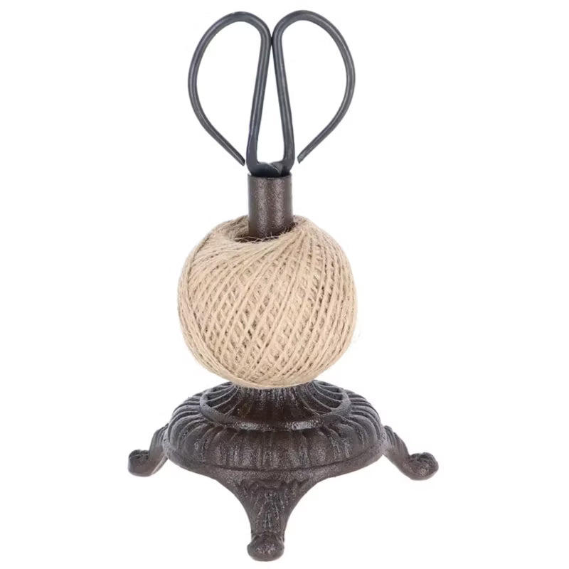 Snorholder Støbejern med Saks 22x14 cm Brun