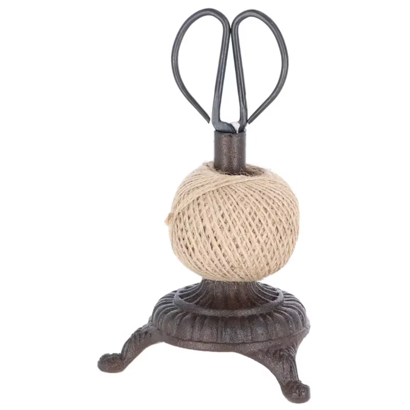 Snorholder Støbejern med Saks 22x14 cm Brun