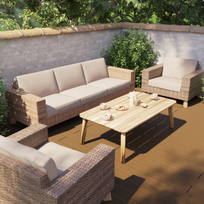 GoodHome Takutea 3-personers sofa
