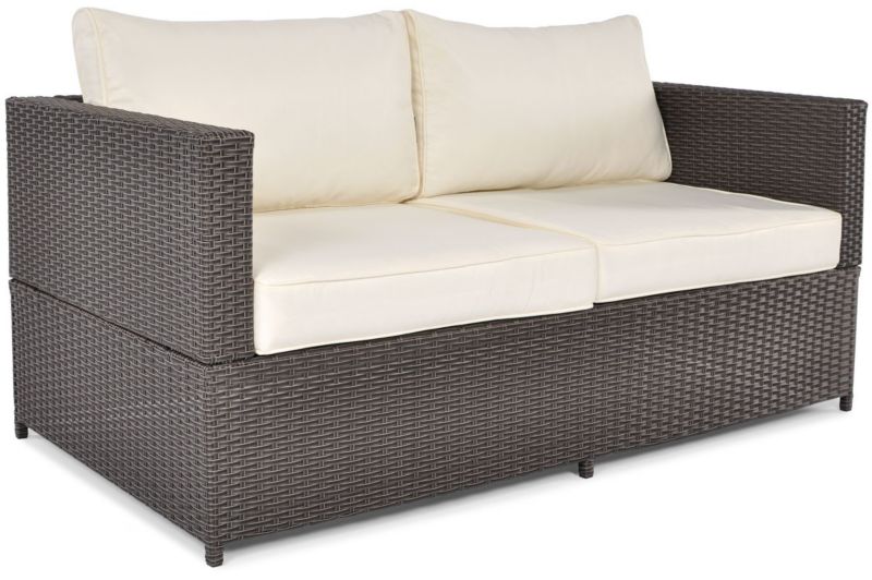 Bettso Malaga to-personers have-sofa i brun, 1 stk.