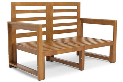 Bettso Malta to-personers have-sofa på lys træramme i lysegrå, 1 stk.