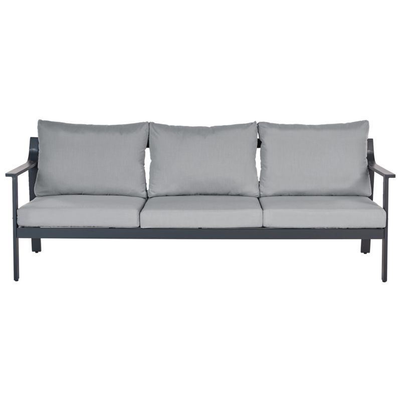 Havesofa Kiato 3 Personer 225x80 cm Mørkegrå Metal 1 stk.