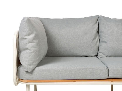 Sofa ogrodowa dla 3 osób Senise Szary Metal 1 szt.