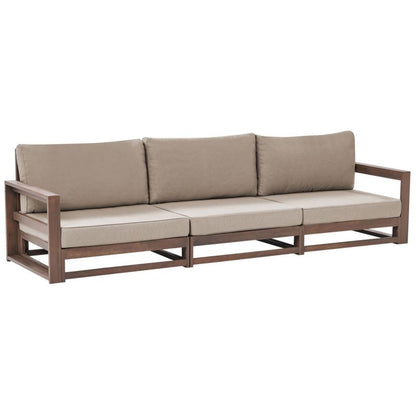 Havesofa Beliani Timor Modulær 269x75 cm Mørkebrun 1 stk.