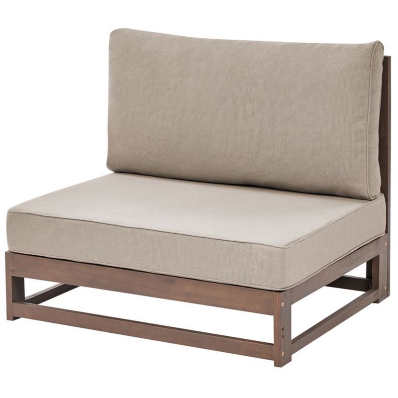 Havesofa Beliani Timor Modulær 269x75 cm Mørkebrun 1 stk.