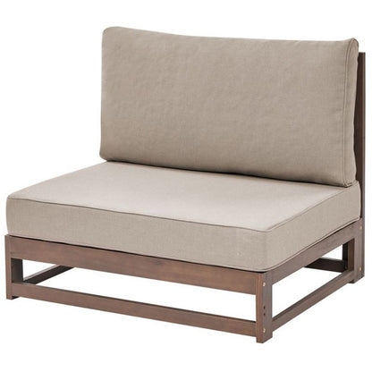 Havesofa Beliani Timor Modulær 269x75 cm Mørkebrun 1 stk.