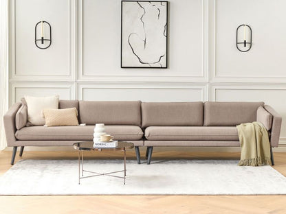 Sofa ogrodowa dla 4 osób Loretello Beżowy 1 szt.