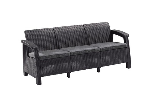 Keter Corfu Love Seat 3-personers have-sofa i grafit