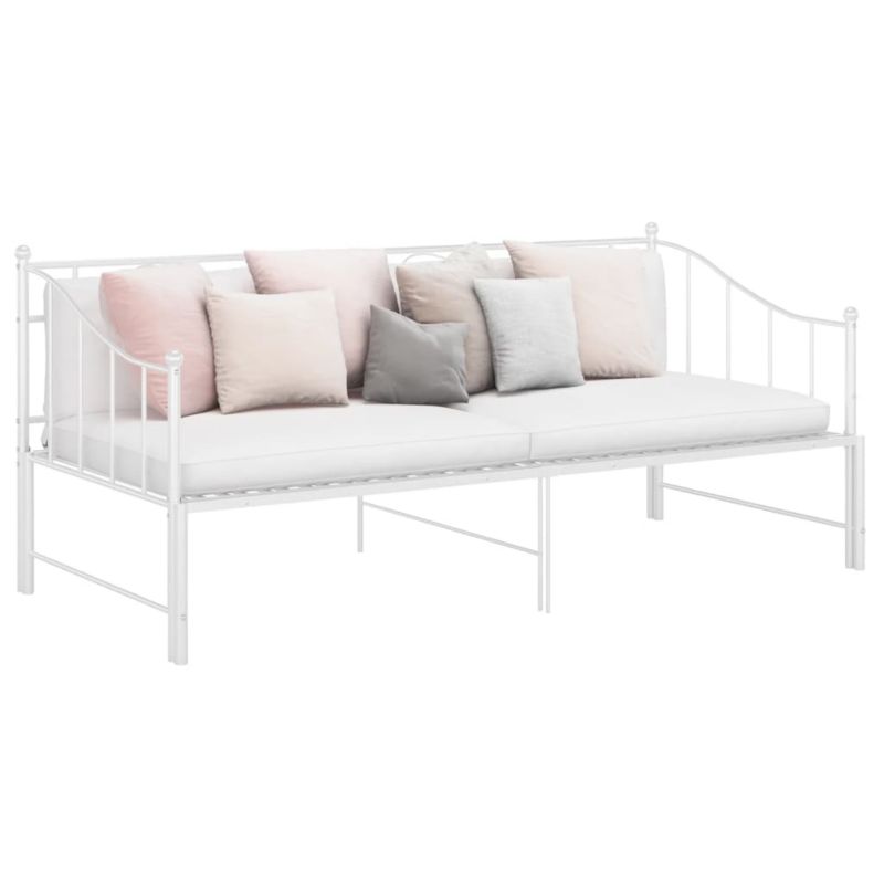 Sovesofa Med Udtraek Hvid 206x95 cm