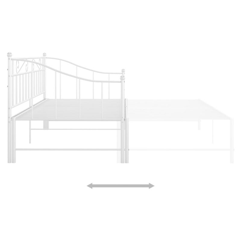 Sovesofa Med Udtraek Hvid 206x95 cm