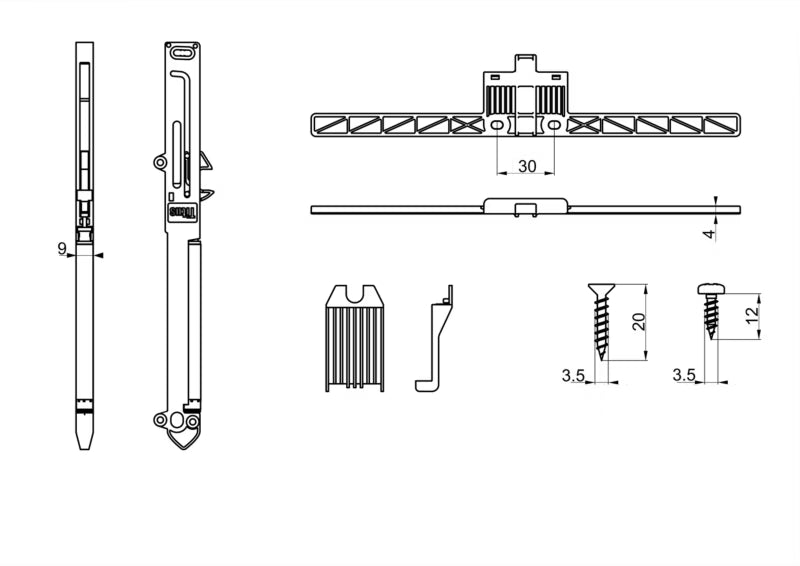 Soft-close Adapter til Skuffer 215 mm Stål