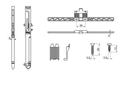 Soft-close Adapter til Skuffer 215 mm Stål