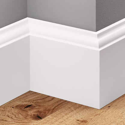 Sokkel 90 mm Hvid MDF 220 cm Mat