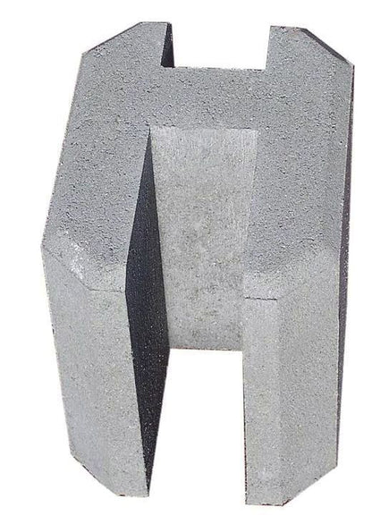 Sokkelforbindelse Lige 22x16,5x20 cm Grå Beton