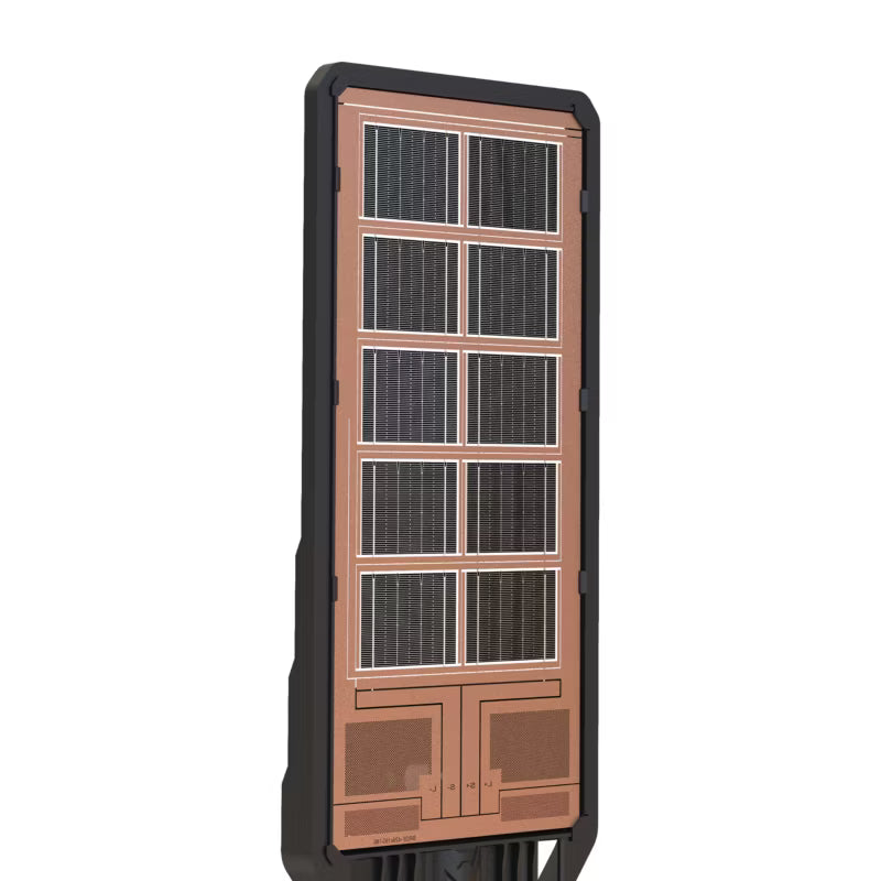 Solargadelampe Kers 200W 1200lm Sort IP44