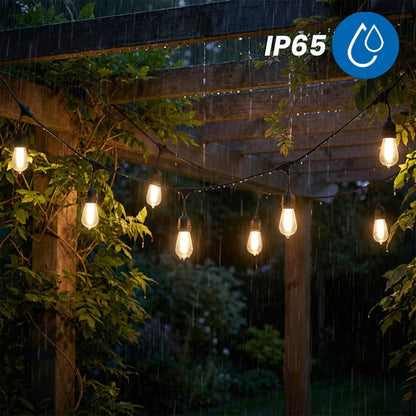 Solargirland Flame 15 m 15 LED Sort