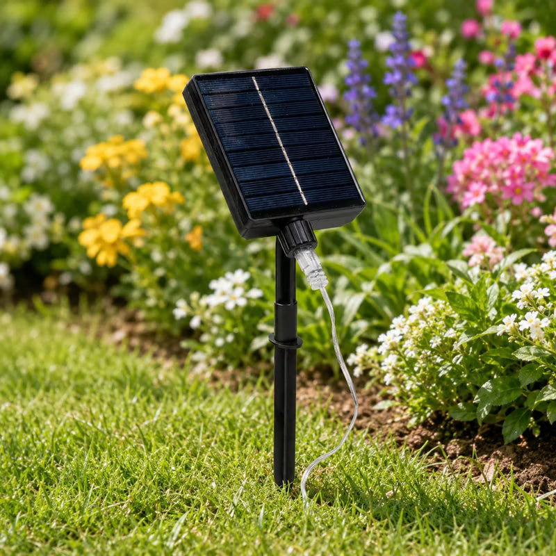 Solargirland Mælkebøtte 3,8 m 450 LED Varm Hvid