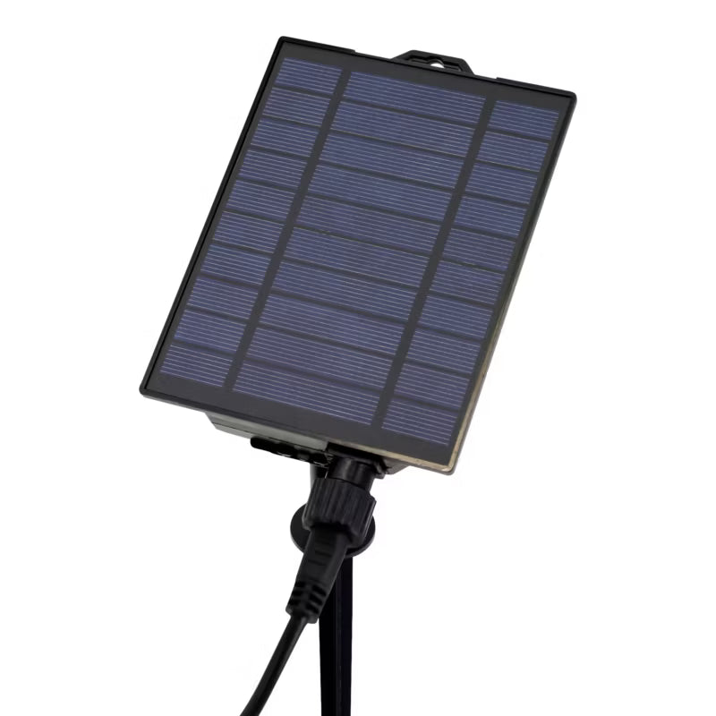 Solargirlande 15 LED Filament 10 m Varm Hvid IP44 Sort