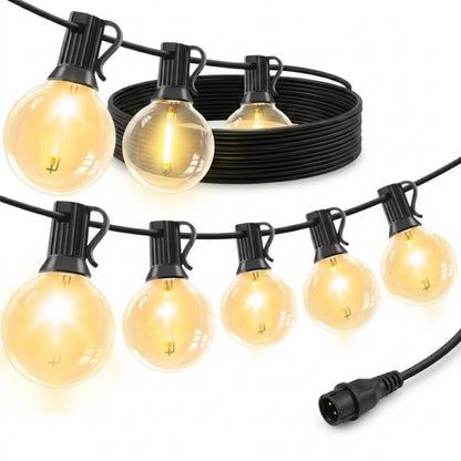 Solarguirlande 20 LED 5 m Varm Hvid