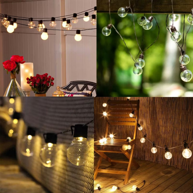 Solarguirlande 20 LED 5 m Varm Hvid