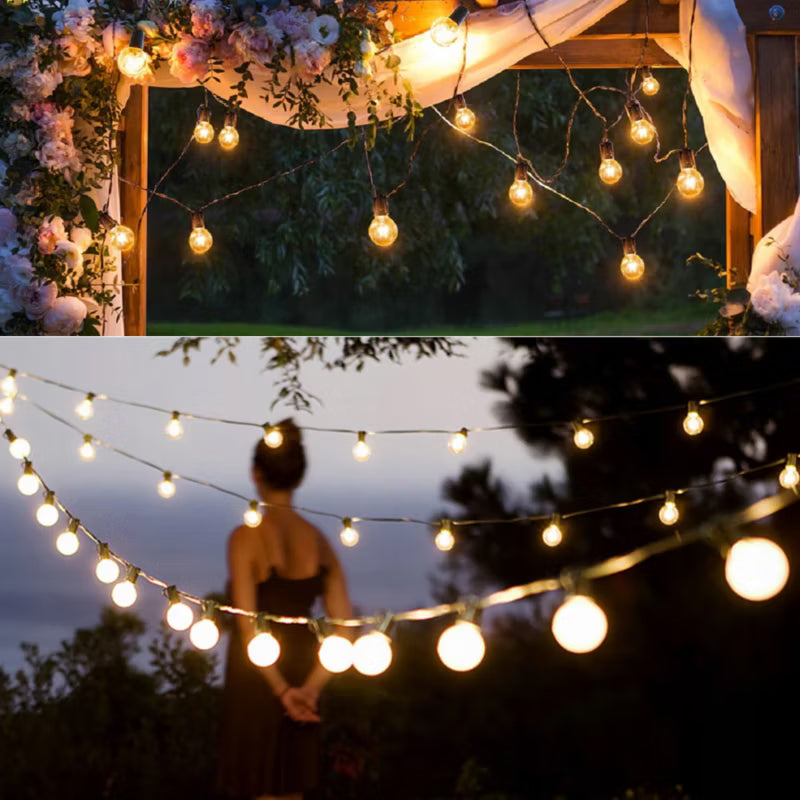 Solarguirlande 20 LED 5 m Varm Hvid