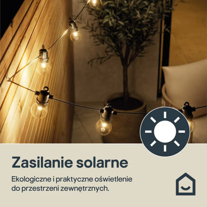 Solarguirlande Longny 8,2 m 25 LED Brun | 5063022747822