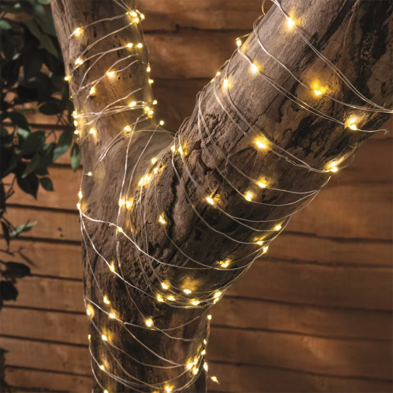 Solarguirlande Micro 150 LED 15 m Sort