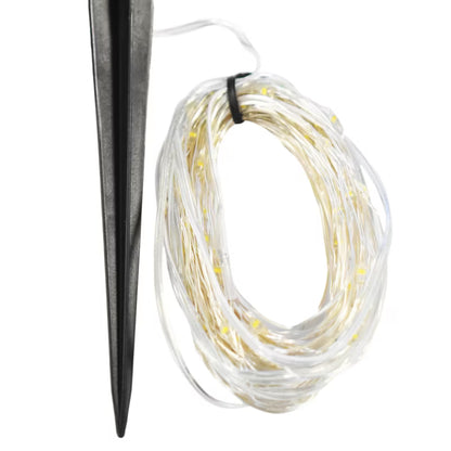 Solarguirlande Micro LED 15 m 150 LED Sølv