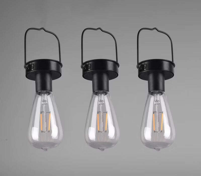 Solarlampe Campus Solar 23,5x7 cm Sort LED IP44