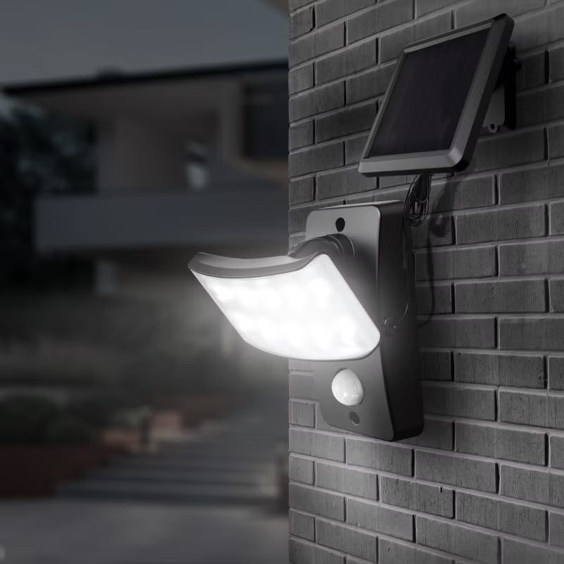 Solarlampe Fleming LED med Sensor 120 lm Sort
