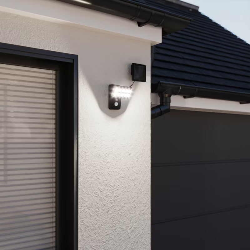 Solarlampe Fleming LED med Sensor 120 lm Sort