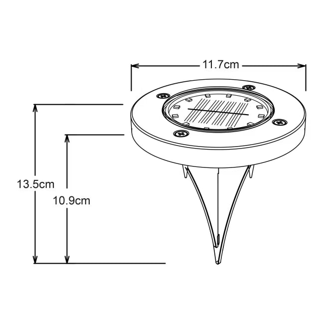 Solarlampe Gavea 11,7x13,5 cm 4000K IP65