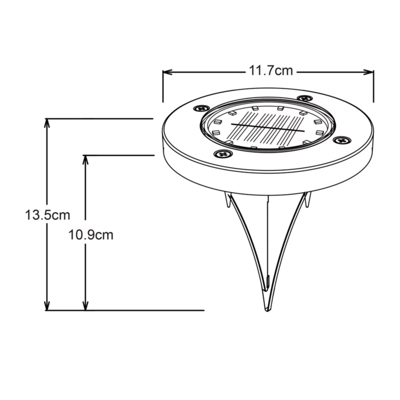 Solarlampe Gavea 11,7x13,5 cm 4000K IP65