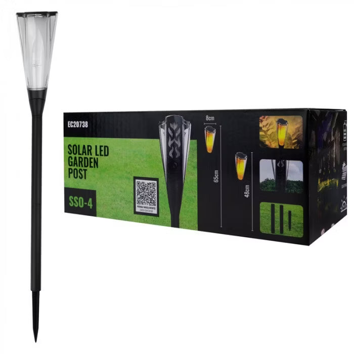 Solarlampe Have LED 65 cm Sort/Hvid IP65