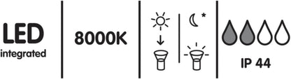 Solarlampe Kugle 20 cm Stål
