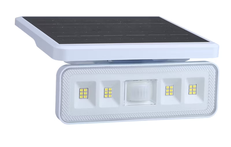 Solarlampe LED Projektør 1000 lm med Sensor Hvid IP54