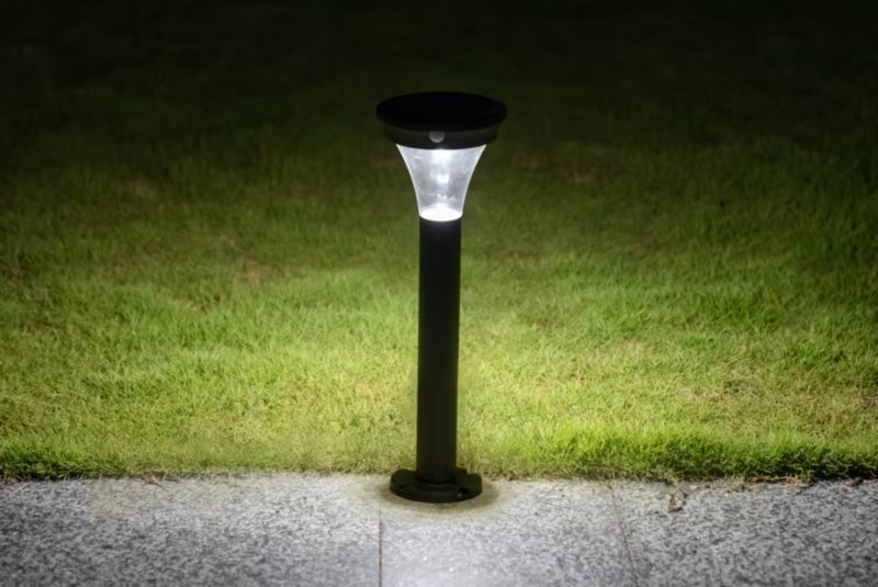 Solarlampe med Bevægelsessensor Sort 31 cm