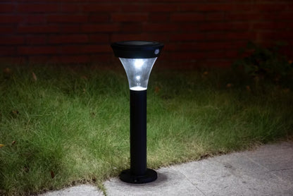 Solarlampe med Bevægelsessensor Sort 31 cm