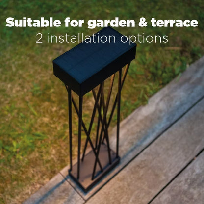 Solarlampe Spido LED 76,7 cm Sort IP54