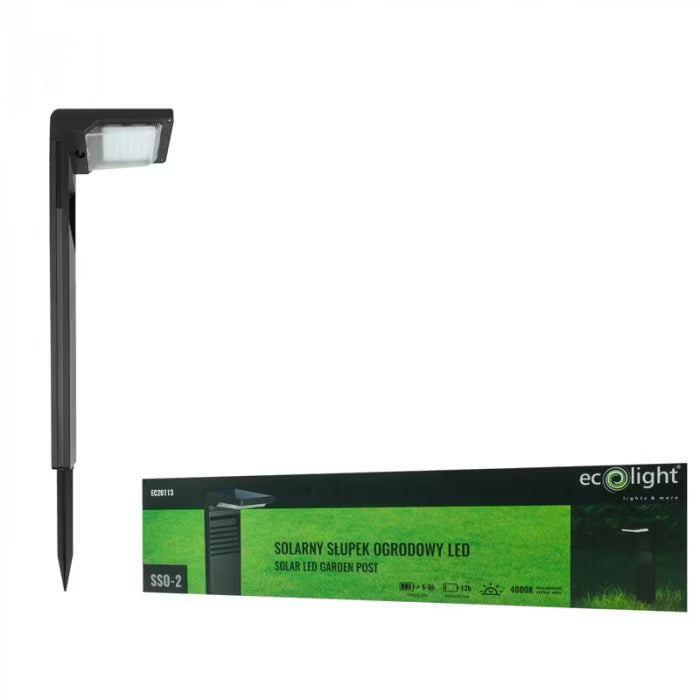Solarlampe Spyd 42 cm Sort LED IP64