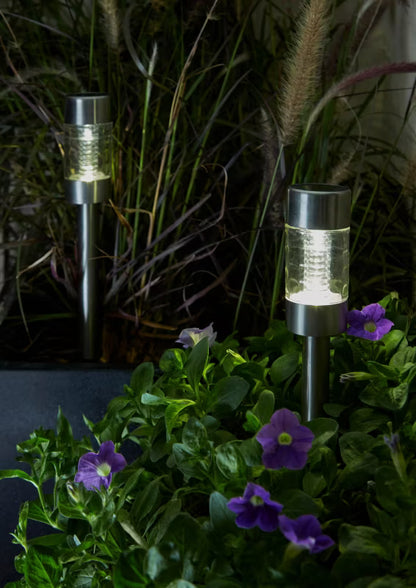 Solarlampe Spyd 5x39 cm Sølv IP44