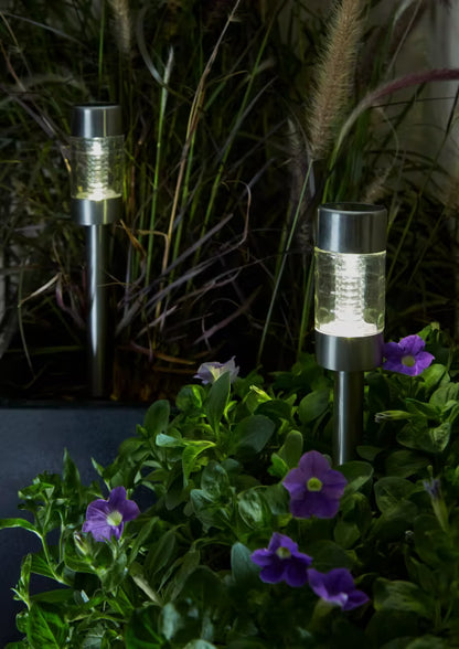 Solarlampe Spyd 5x39 cm Sølv IP44