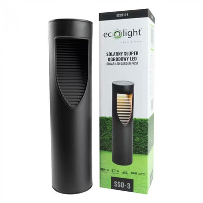 Solarlampe Spyd 8x8x31 cm LED Sort IP54