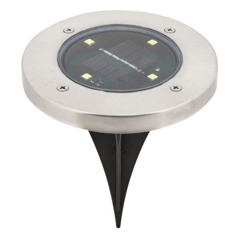 Solarlampe Spyd Dannet 12x11,5 cm Satin Krom IP44